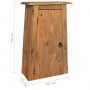 Armario de pared cuarto baño madera reciclada pino 42x23x70 cm