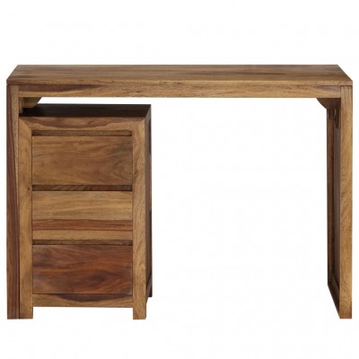 Mesa escritorio cristal madera de 76X51X76 cm