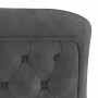 Sillas de comedor 2 uds terciopelo acero inox gris 53x52x98 cm