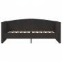 Sofá cama con colchón USB de terciopelo negro 90x200 cm