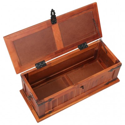 Baúl de almacenamiento de madera maciza - referencia Mqm-244049