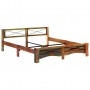 Estructura de cama de madera maciza reciclada 180x200 cm