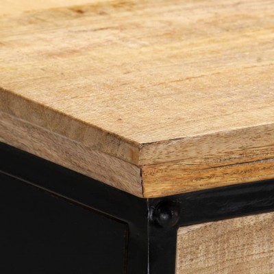 Mesa de escritorio 2 cajones madera maciza mango 110x50x77 cm - referencia  Mqm-247400