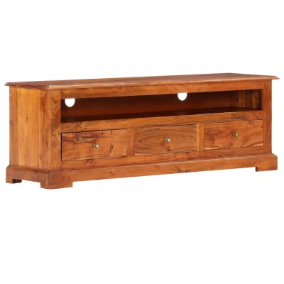 Mueble TV Alen 3 cajones de madera maciza de acacia 165 x 50 cm en