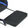 Silla de escritorio Racing reclinable con reposapiés azul