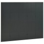 Biombos divisores de 5 paneles 2 uds antracita acero 200x180 cm