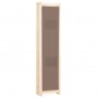 Biombo divisor de 6 paneles de tela marrón 240x170x4 cm