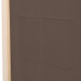 Biombo divisor de 6 paneles de tela marrón 240x170x4 cm