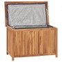Caja de almacenaje de jardín 90x50x58 cm madera maciza de teca