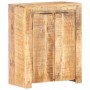 Aparador de madera de mango rugosa 59x33x75 cm
