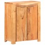 Aparador de madera maciza de acacia 59x33x75 cm