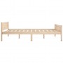 Estructura de cama de madera de pino maciza 140x200 cm