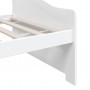 Sofá cama 3 plazas de madera maciza de pino blanco 90x200 cm