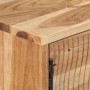 Aparador de madera maciza de acacia 115x35x75 cm