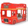 Litera London Bus rojo MDF 90x200 cm