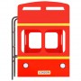 Litera London Bus rojo MDF 90x200 cm