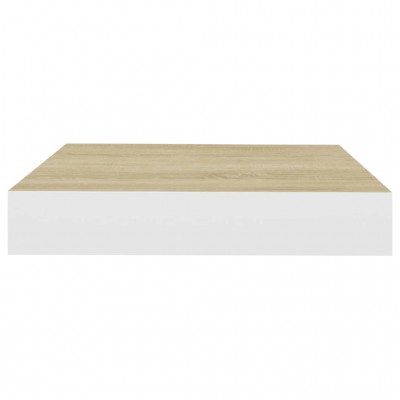 Estante flotante de pared 2 uds blanco MDF 60x23,5x3,8 cm - referencia  Mqm-323812