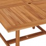 Mesa de comedor de jardín madera maciza de teca 110x110x75 cm