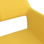 Sillas de comedor giratorias 2 unidades tela amarillo