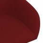 Sillas de comedor giratorias 2 uds terciopelo rojo vino tinto