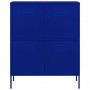 Armario de almacenamiento acero azul marino 80x35x101,5 cm