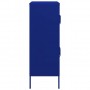 Armario de almacenamiento acero azul marino 80x35x101,5 cm