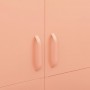 Armario de acero rosa 90x50x180 cm