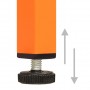 Armario de taquilla de acero naranja 35x46x180 cm