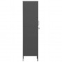 Armario de taquilla de acero gris antracita 35x46x180 cm
