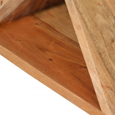 Mesa auxiliar madera mango natural 35x35 