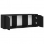 Mueble para TV aglomerado negro 88,5x27x5x30,5 cm