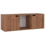 Mueble para TV aglomerado roble marrón 88,5x27x5x30,5 cm