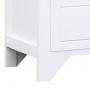 Mueble para TV madera maciza de paulownia blanco 108x30x40 cm