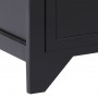Mueble para TV madera maciza de paulownia negro 108x30x40 cm