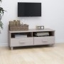 Mueble para TV de madera maciza de pino blanco 106x40x40 cm