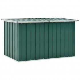 Caja de almacenamiento de jardín verde 149x99x93 cm