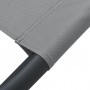 Tumbona de acero gris 200x90 cm