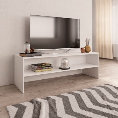 Mueble para la televisión aglomerado blanco 120x40x40cm