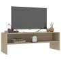 Mueble de TV aglomerado color roble Sonoma 120x40x40 cm