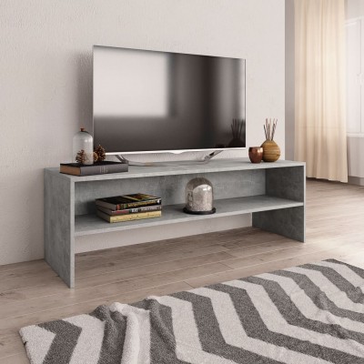 Mueble de TV aglomerado gris cemento120x40x40cm