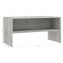 Mueble de TV aglomerado gris cemento 80x40x40 cm