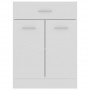 Armario inferior cajón cocina aglomerado blanco 60x46x81,5 cm
