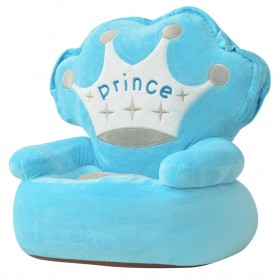 Silla de peluche para niños príncipe azul