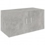 Armario de pared aglomerado gris hormigón 80x39x40 cm