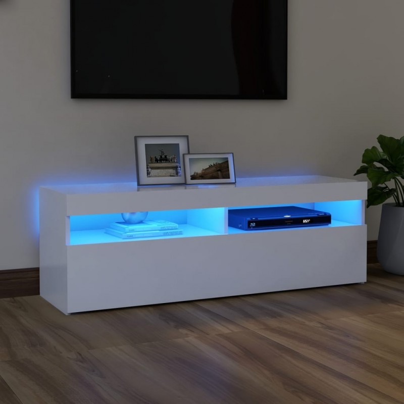 Mueble para TV con luces LED blanco 200x35x40 cm - referencia Mqm-3081906