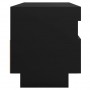 Mueble para TV con luces LED negro 100x35x40 cm