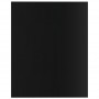 Estantes estantería 8 uds aglomerado negro brillo 40x50x1,5 cm
