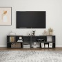 Mueble para TV de aglomerado gris 149x30x52 cm