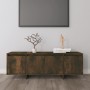 Mueble para TV aglomerado color roble ahumado 120x30x40,5 cm