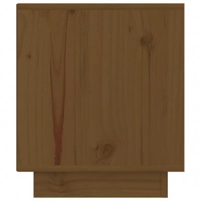 Mesita de noche madera maciza de pino marrón miel 40x35x62 cm - referencia  Mqm-340412